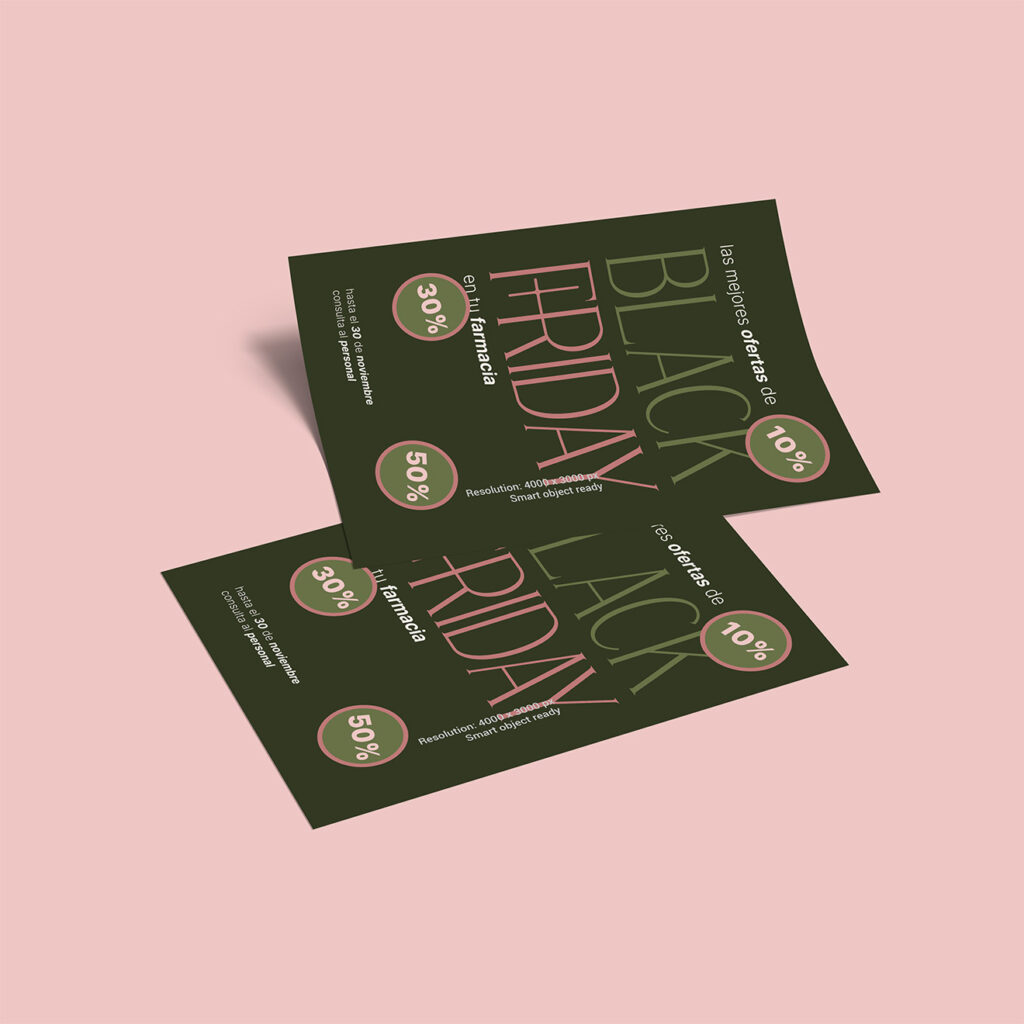 Free A4 Landscape Flyer Mockup PSD